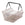 Panier arrière vélo Basil Cento MIK 21 L coloris Nude Metallic – vue trois quarts, anses relevees