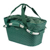 Panier arrière vélo Basil Flair Carry All MIK 22 L coloris Vert – vu de dessus, cordon de serrage