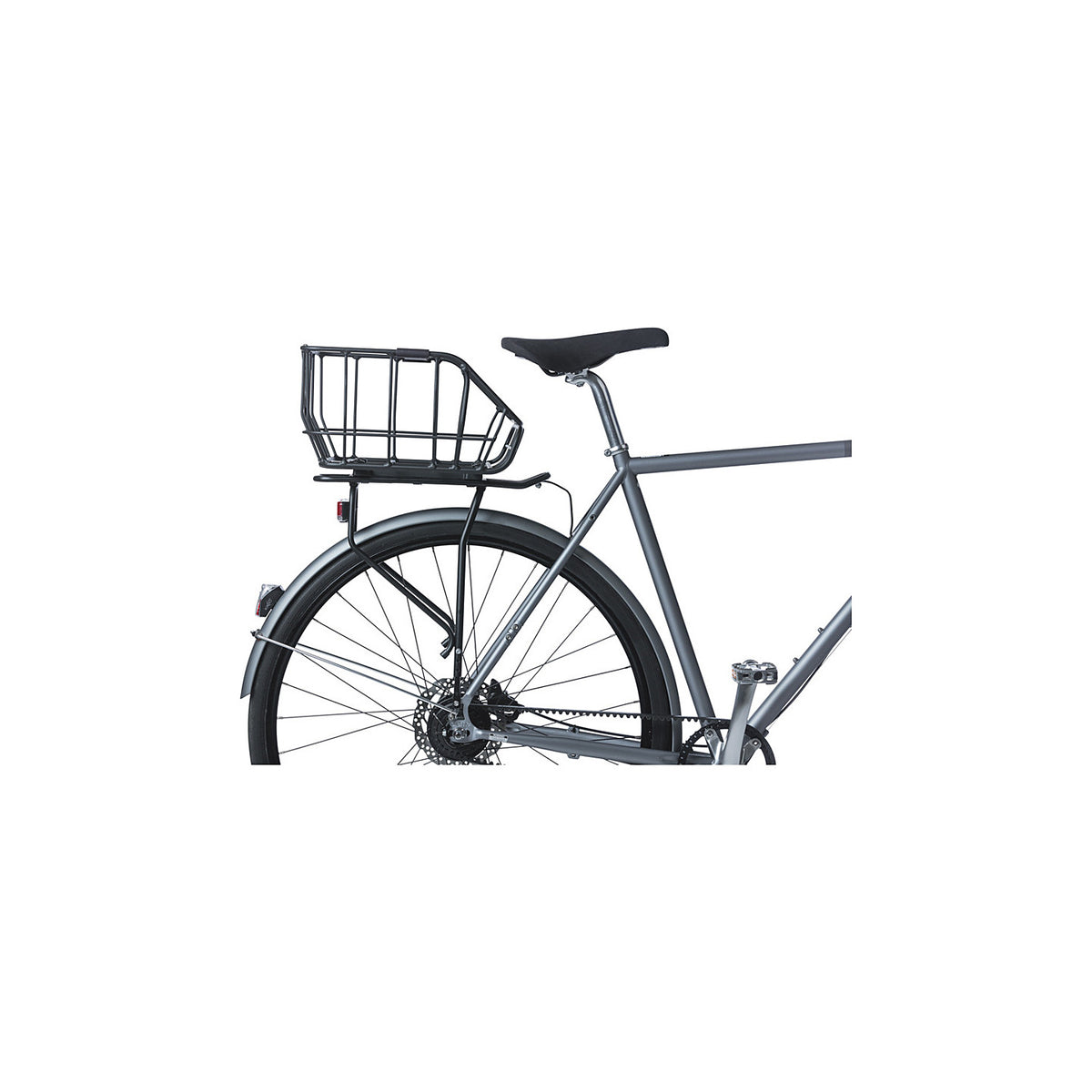Panier arriere Basil Portland MIK monte sur un velo