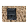 Panier avant vélo Basil Bremen Rattan Look KF 27 L coloris Seagrass – detail de la plaque KF