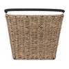 Panier avant vélo Basil Bremen Rattan Look KF 27 L coloris Seagrass – vue de face