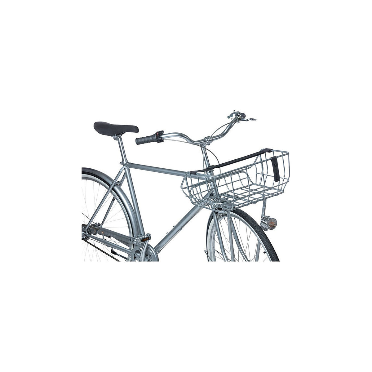 Panier avant Basil Portland monte sur un velo