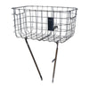 Panier avant vélo Basil Robin 27 L – Noir, montage guidon – le panier Robin monte a l avant du velo