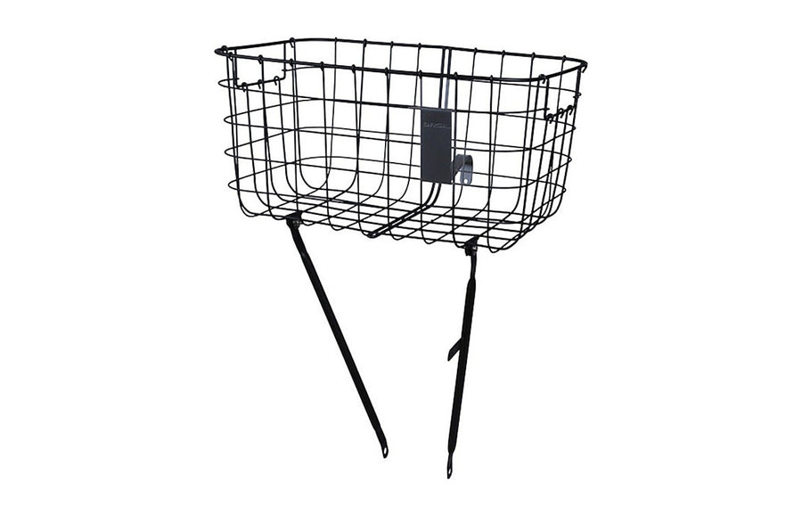 Panier avant velo Basil Robin en acier noir