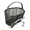 Panier avant vélo KlickFix Lamello – Lamello 18 L – le panier en place sur le guidon
