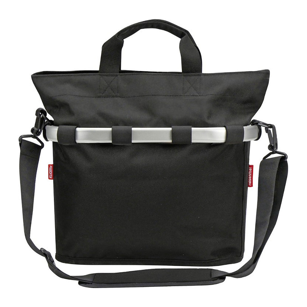 Panier avant vélo KlickFix Reisenthel Bikebasket Oval S 12 L – Noir – le panier Bikebasket Oval S noir