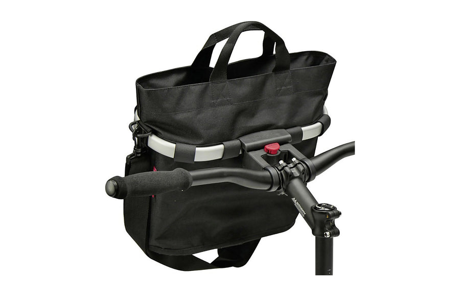 Panier KlickFix Bikebasket Oval S monte sur le cintre