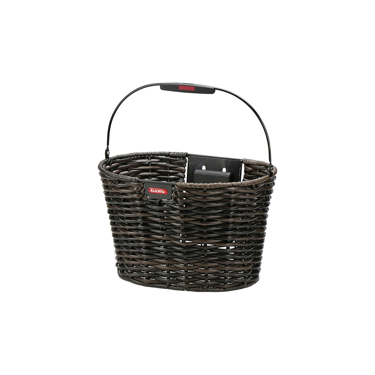 Panier avant velo KlickFix Structura Oval marron et noir