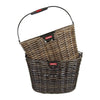 Panier avant vélo KlickFix Structura Oval 16 L – Marron – le panier vu de face