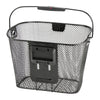 Panier avant vélo KlickFix Uni 16 L – Uni noir – la plaque de fixation a l arriere