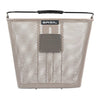 Panier avant vélo Basil Bilbao – nude metallic plaque KF – le panier Bilbao nude metallic plaque KF, de face