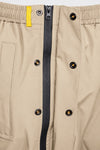 Pantalon de pluie Hello Rain Storm 20K Beige, zip latéral et rabat magnétique