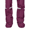Pantalon de pluie Hello Rain Storm 20K Burgundy, jambes et couvre-chaussures