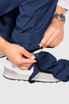Pantalon de pluie Hello Rain Storm 20K Dark Blue, fixation du couvre-chaussure Click