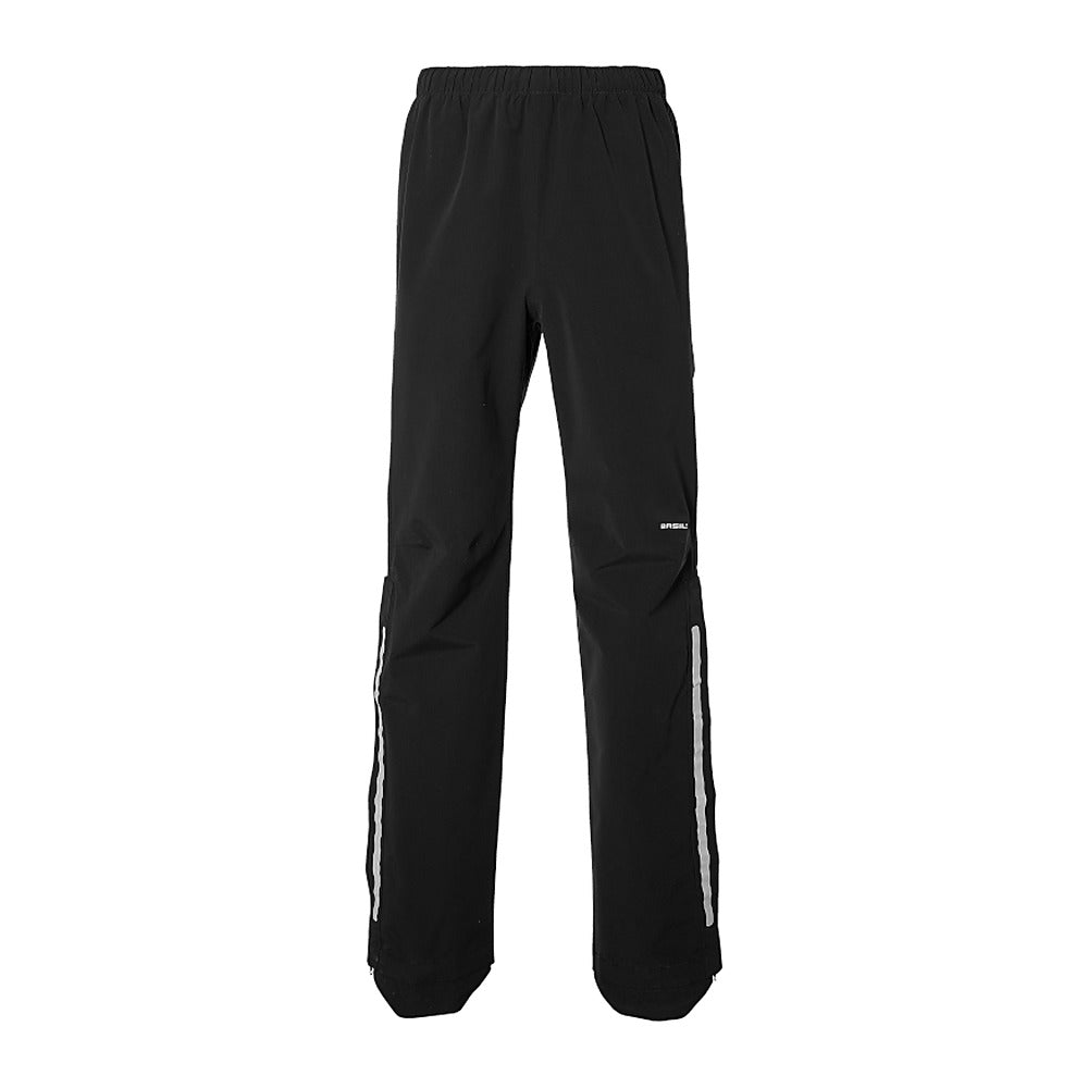 Pantalon de pluie vélo Basil Mosse homme coloris Noir Jais - detail du bas de jambe