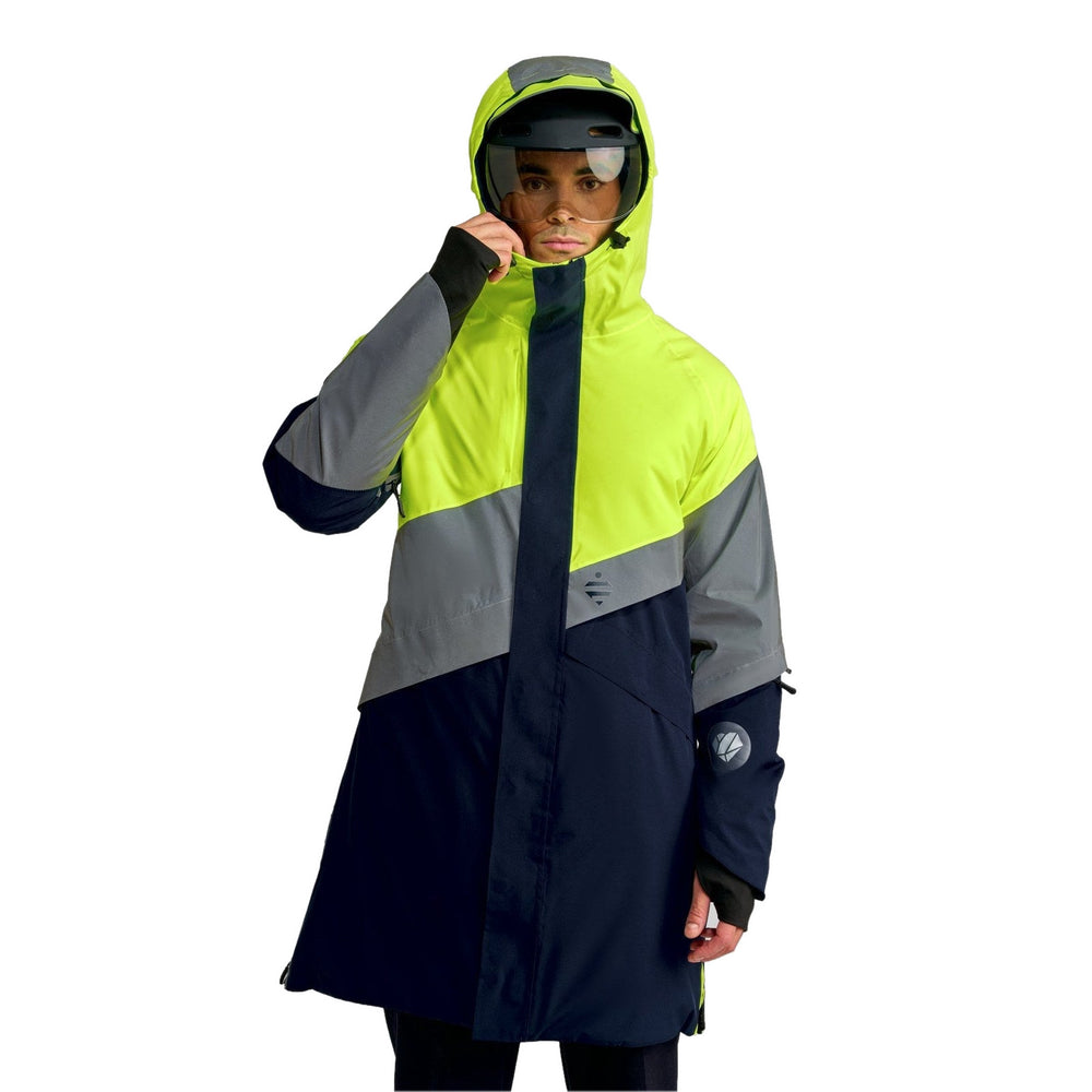 Parka vélo d'hiver réversible Urban Circus Fluvia Bleu/Jaune photo 4