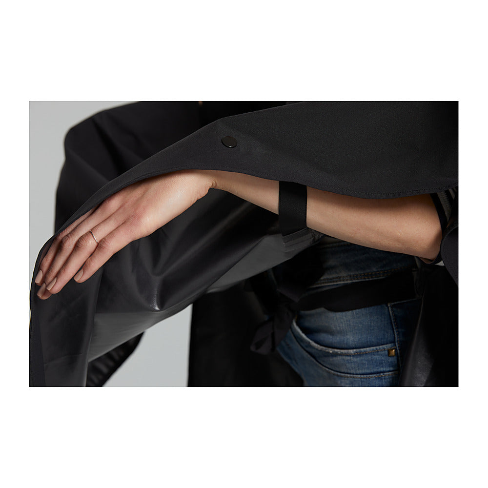 Poncho de pluie vélo Basil Hoga coloris Noir – boucles de mains