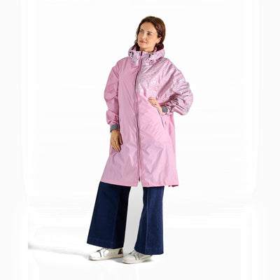 Poncho de pluie vélo zippé Urban Circus Francigena Rose motif guépard photo 1