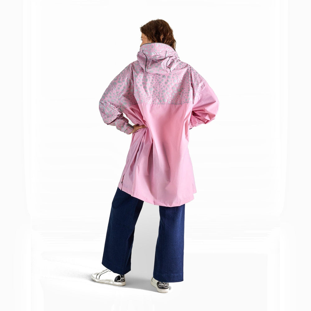 Poncho de pluie vélo zippé Urban Circus Francigena Rose motif guépard photo 3
