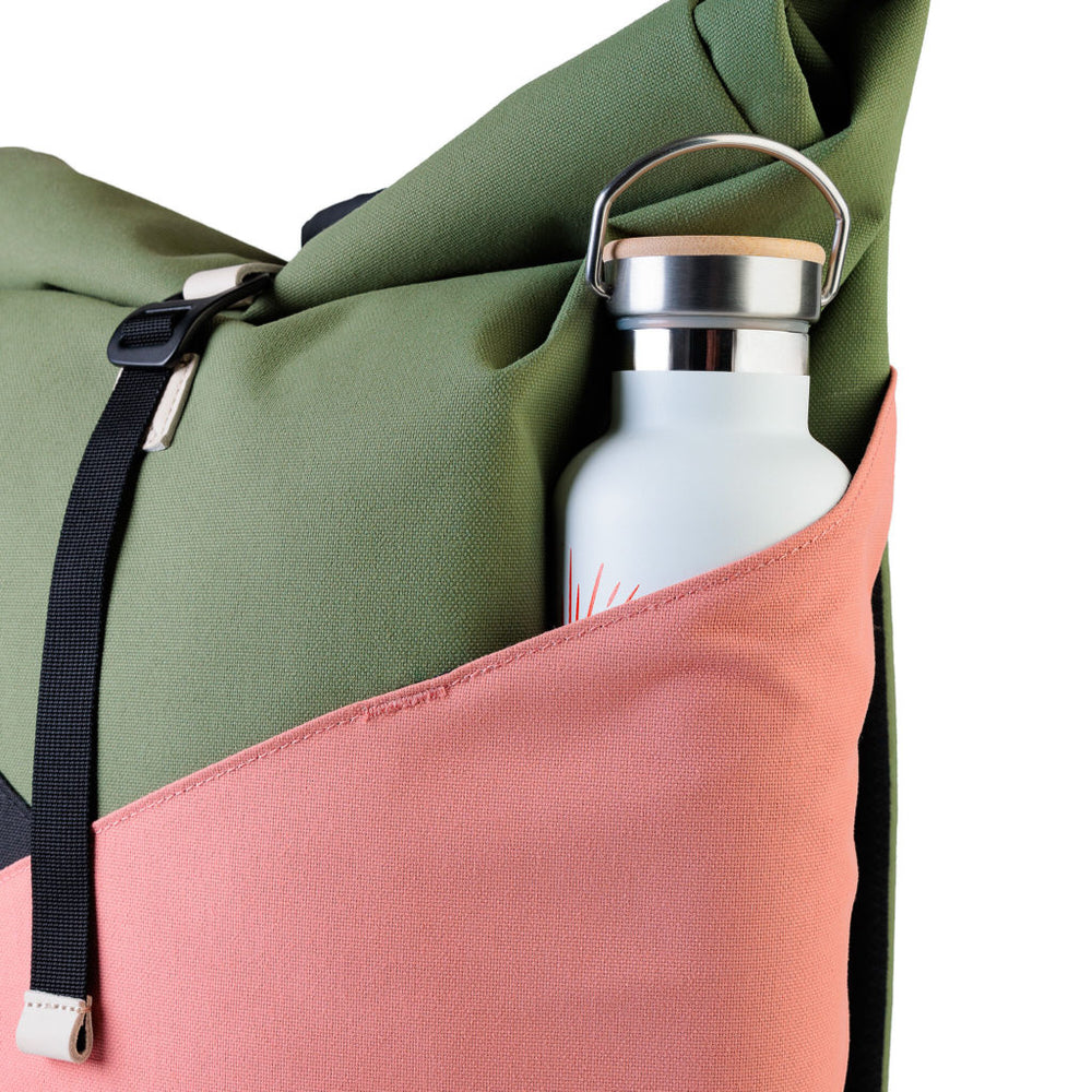 Sac à dos Mero Mero Squamish V3 -Édition Limitée - Vert-Rose - Poche extérieure