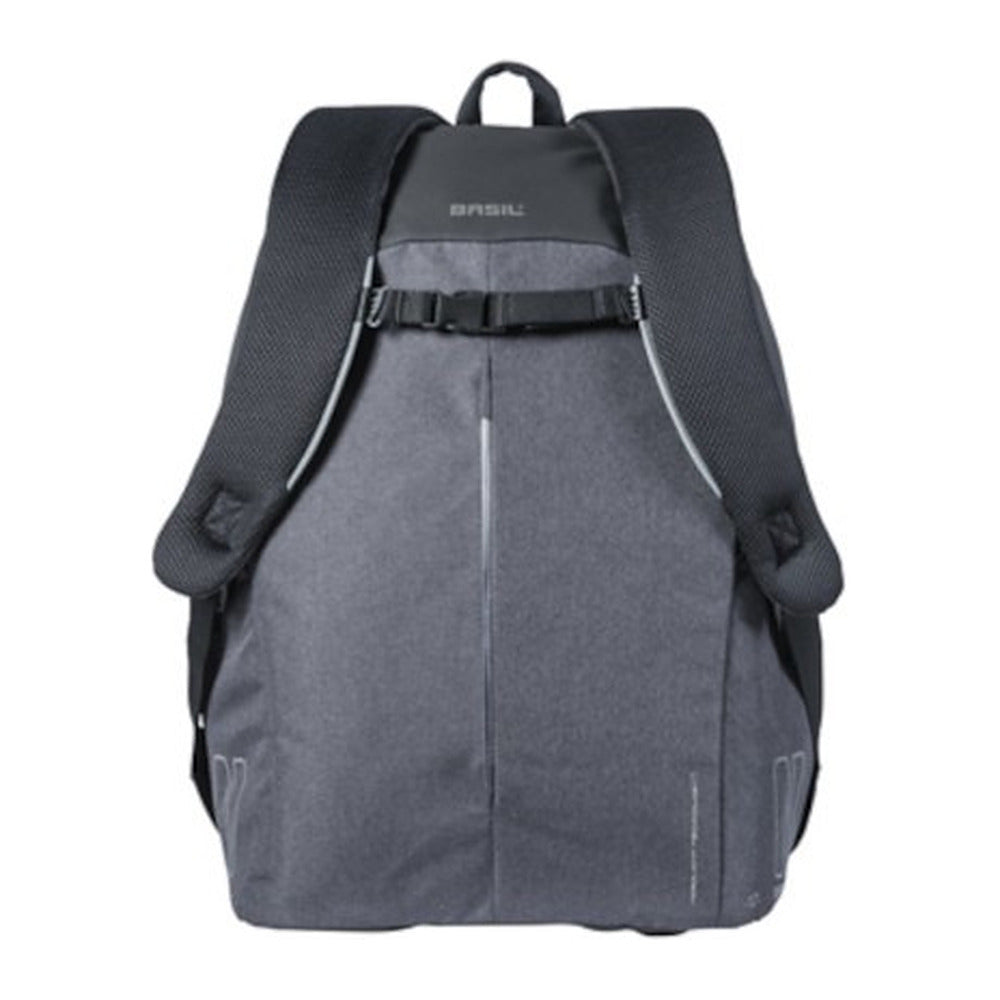 Sac à dos vélo Basil B-Safe Nordlicht 18 L coloris Noir Graphite – vue de profil