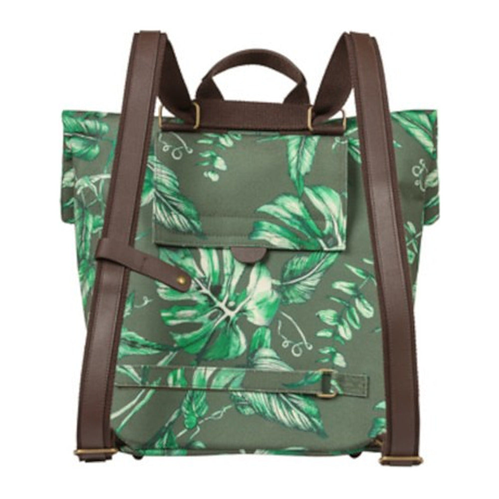 Sac à dos vélo Basil Ever-Green 19 L coloris Vert Thym – dos et bretelles rembourrees
