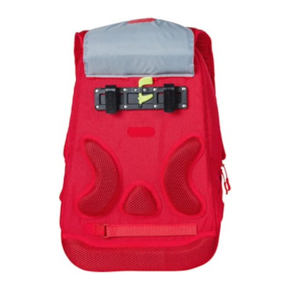 Sac à dos vélo Basil Flex 17 L coloris Rouge – compartiment principal ouvert