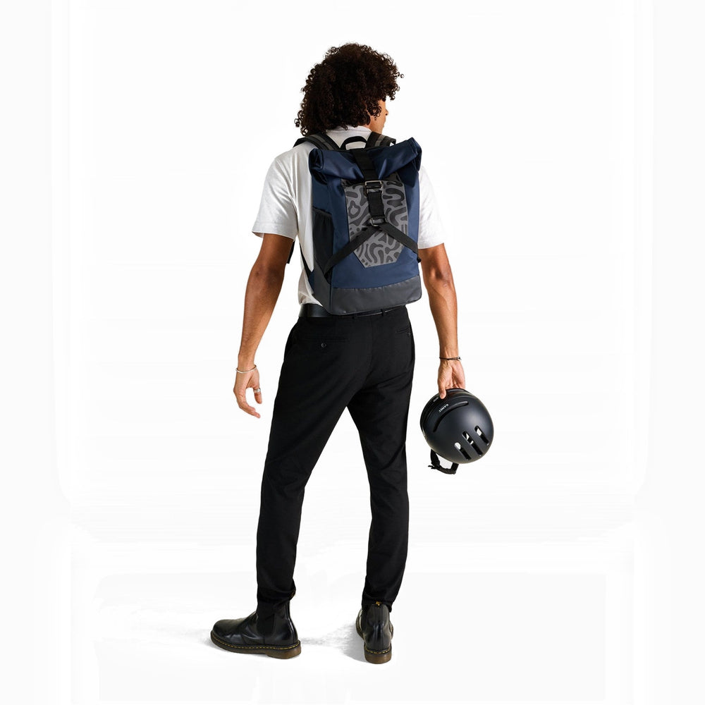 Sac à dos vélo réfléchissant Urban Circus UCRR Bleu motif photo 2