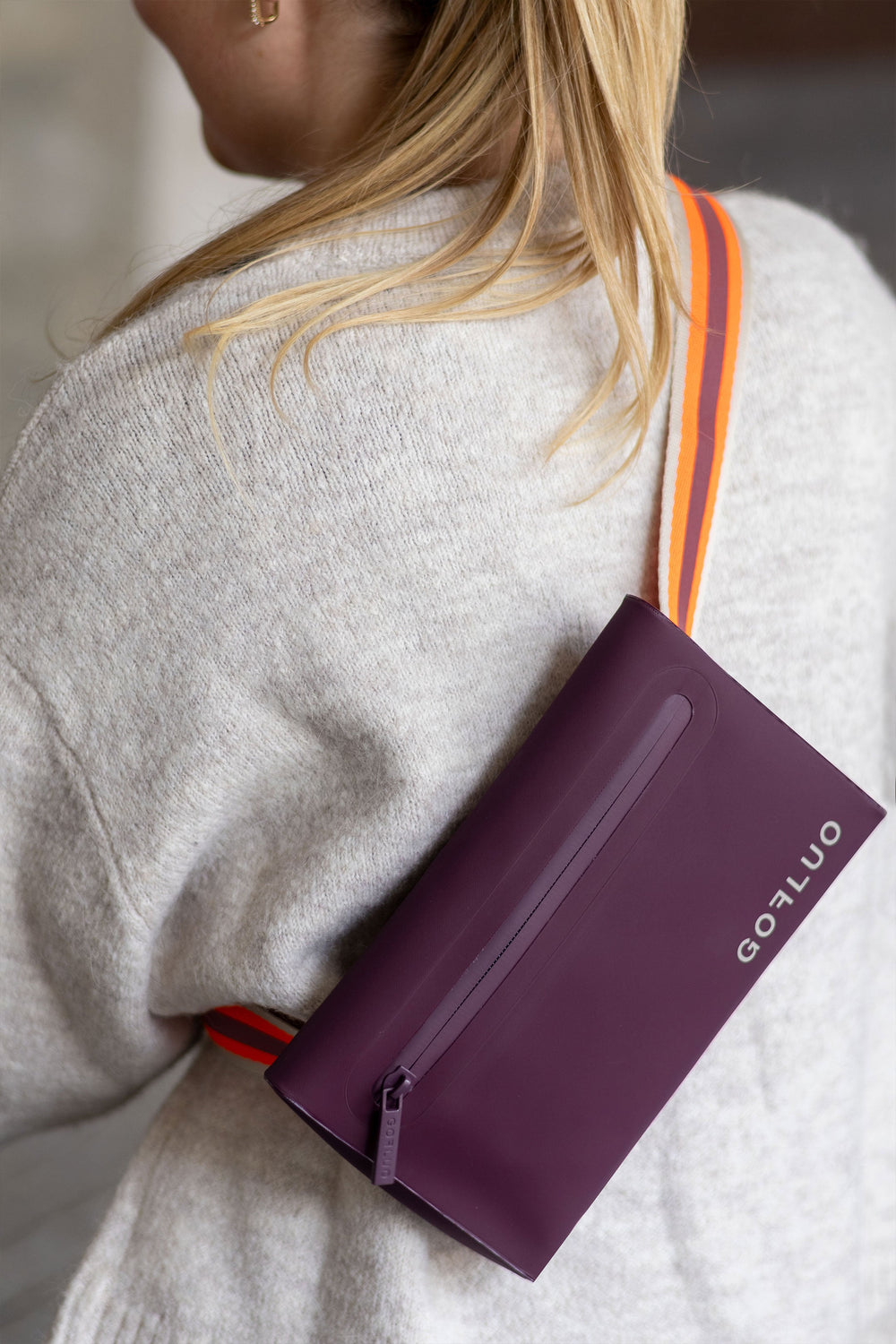 Sac banane réfléchissant Gofluo Harper 2.0 Burgundy