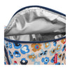 Sac isotherme pour panier de guidon KlickFix coloris Millefleurs – la doublure isotherme argentee