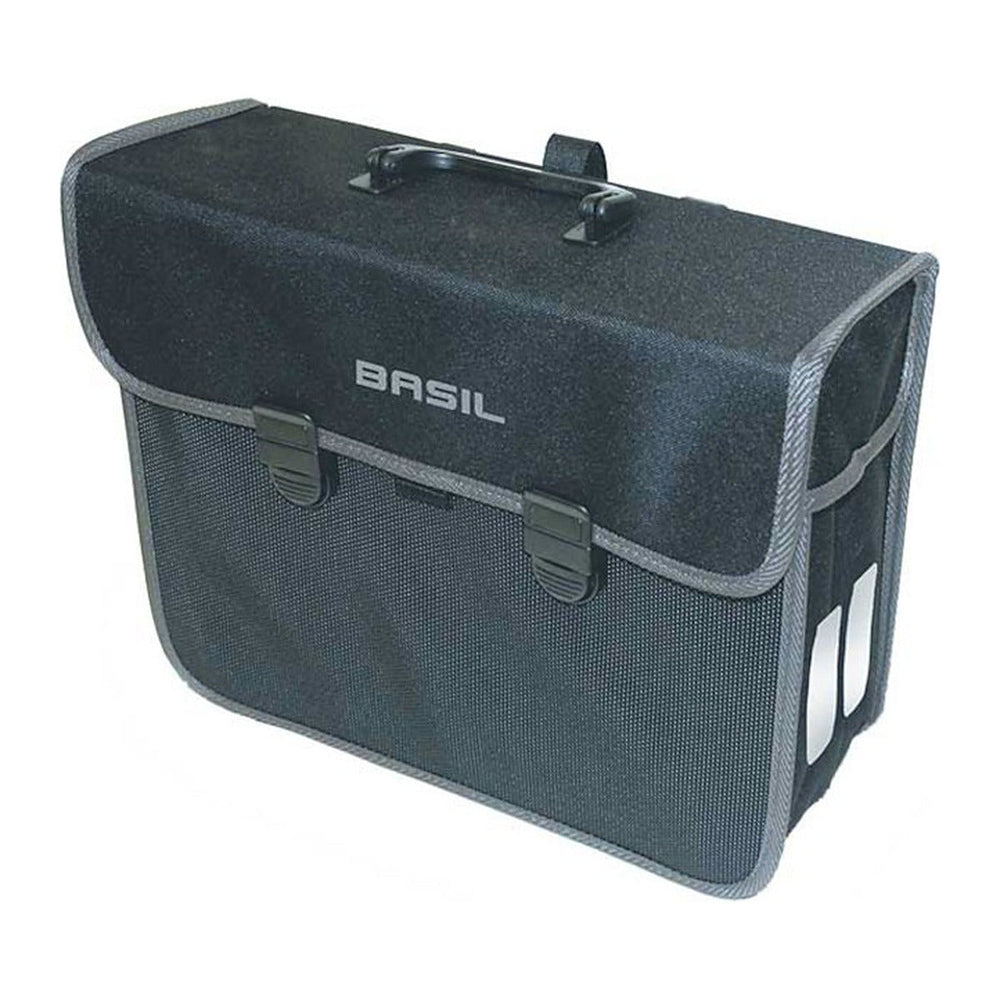 Sacoche arrière vélo Basil Malaga 13 L – la sacoche noire vue de profil