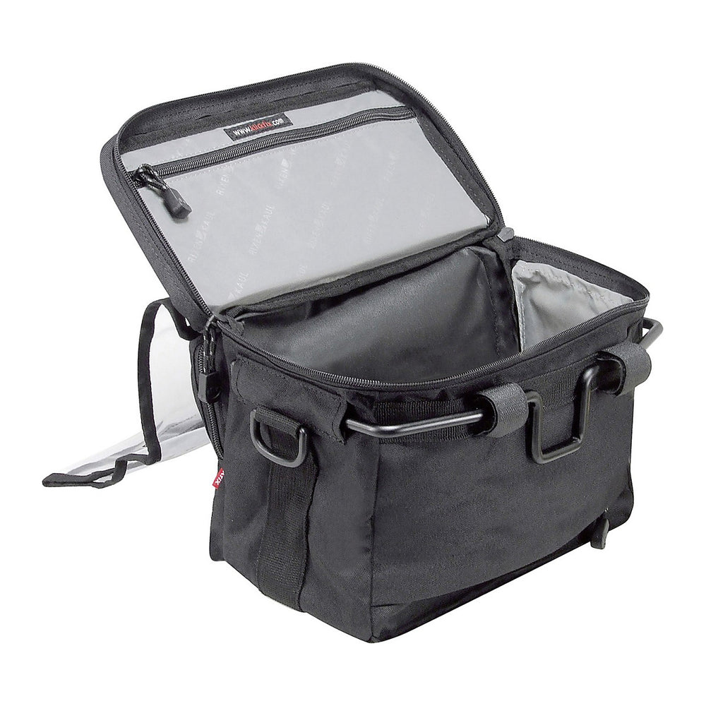 Sacoche de guidon KlickFix Daypack – Daypack souple 8 L – la sacoche ouverte et son compartiment principal