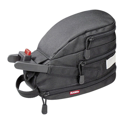 Sacoche de selle KlickFix Contour – Contour Mini 2 L, tige de selle – la sacoche Contour Mini fermee