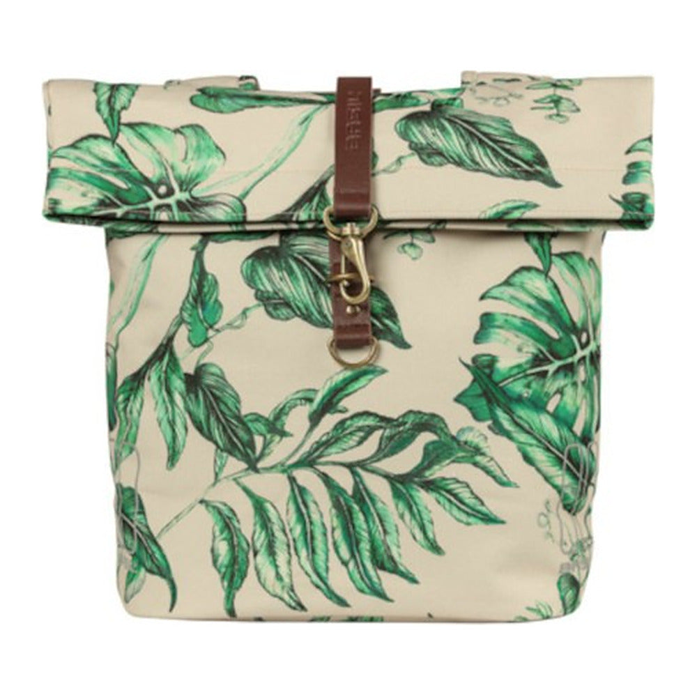 Sacoche double vélo Basil Ever-Green 32 L coloris Sable – une sacoche vue de face
