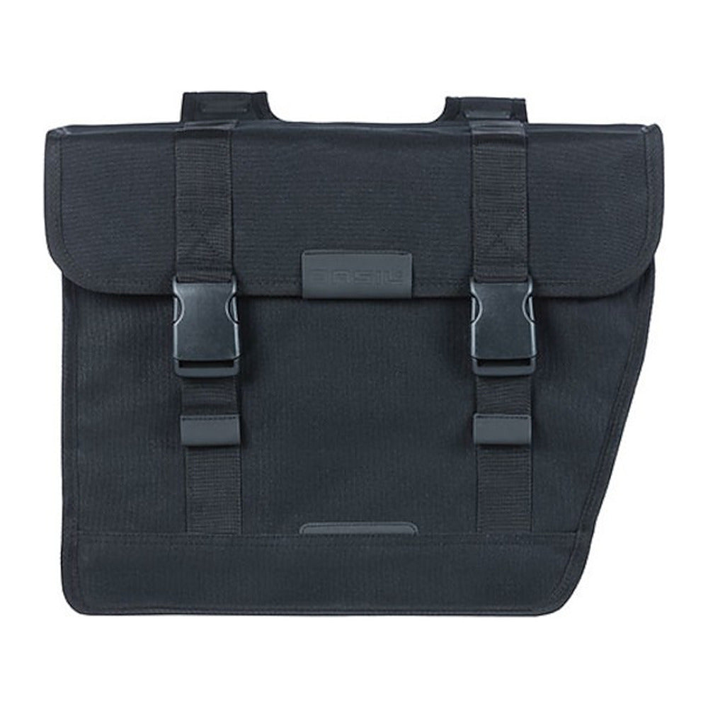 Sacoche double vélo Basil Kavan Eco Classic 46 L coloris Noir – vue de profil