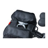 Sacoche double vélo Basil Miles Universal Bridge 34 L coloris Black Lime – sangles Universal Bridge sur le porte-bagages