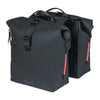Sacoche double vélo Basil SoHo Nordlicht 41 L coloris Noir nuit – bande LED Nordlicht
