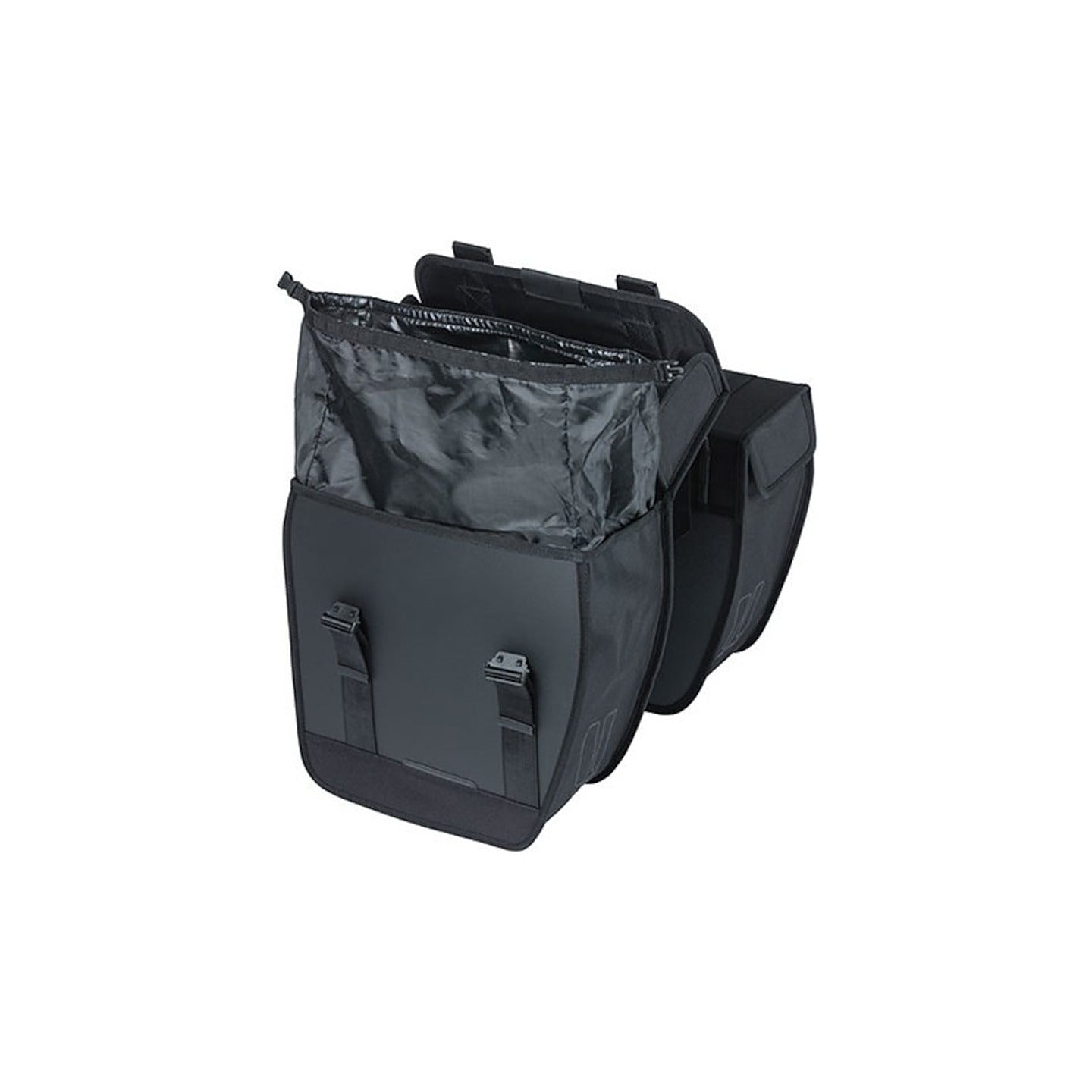 Sacoche double Basil Tour Waterproof montee sur un velo