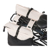 Sacoche double vélo Basil Vive Universal Bridge 35 L coloris Blanc cassé / Noir – la paire sur le porte-bagages