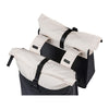 Sacoche double vélo Basil Vive Universal Bridge 35 L coloris Blanc cassé / Noir – pont textile Universal Bridge