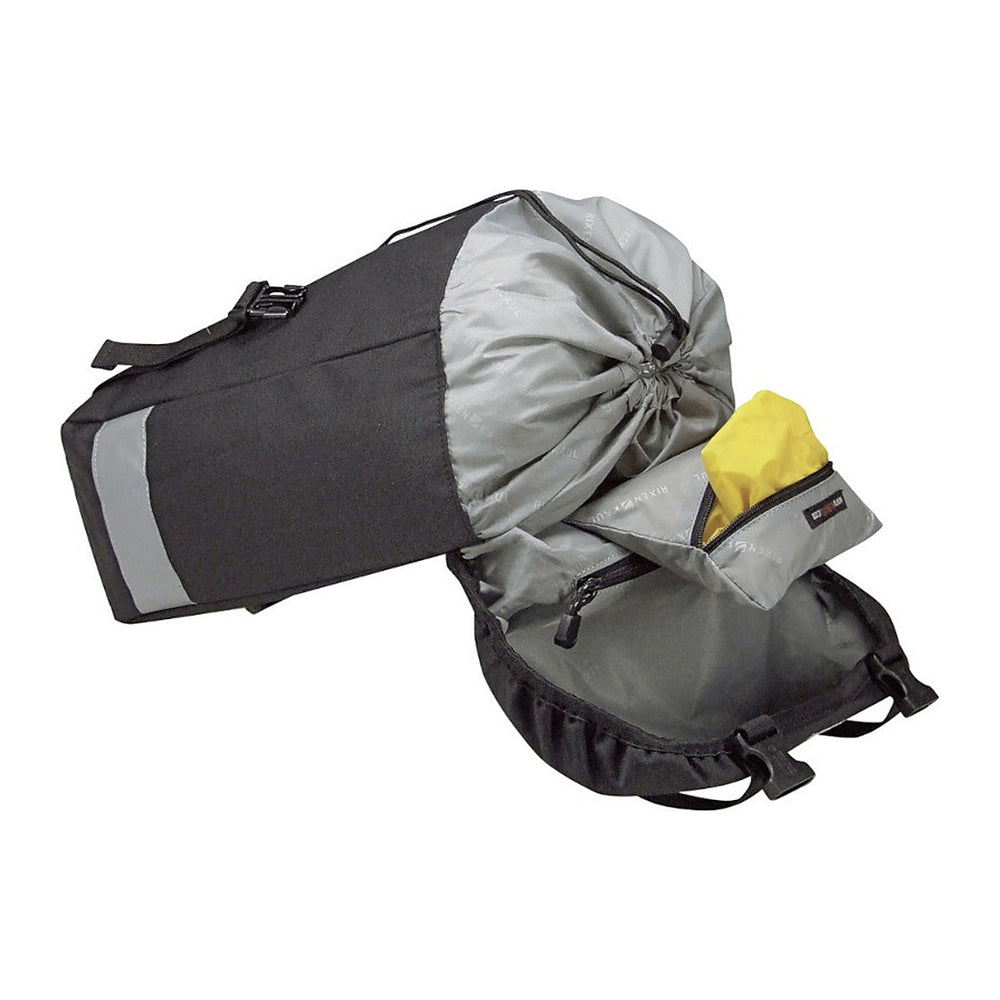 Sacoche double vélo KlickFix Classic et Backpack – Classic Lowrider 30 L, la paire – le compartiment principal ouvert