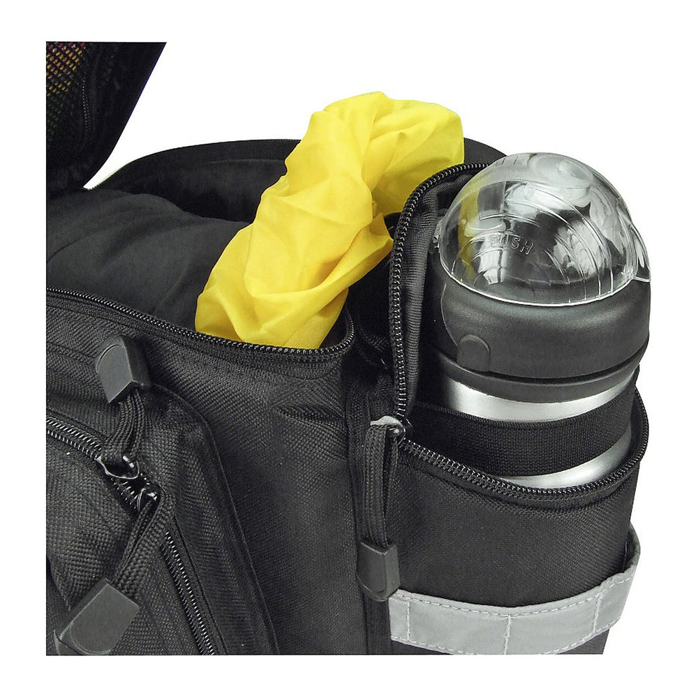 Sacoche de porte-bagages KlickFix Rackpack 2 et 2 Plus – Rackpack 2, 10 L, UniKlip 2 universelle – le compartiment porte-bidon a l arriere