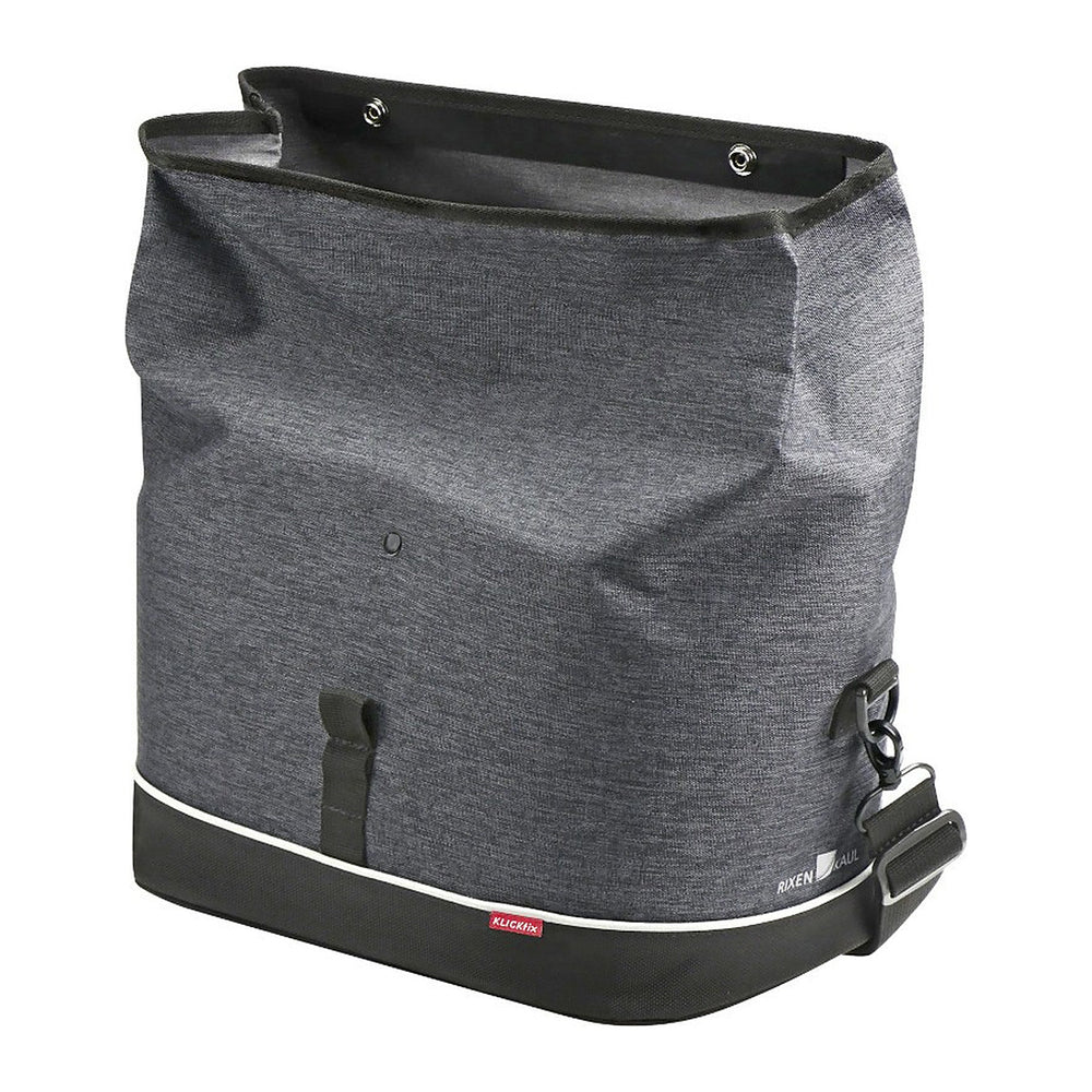 Sacoche de porte-bagages KlickFix Rackpack City, XL et Touring – Rackpack City, 8 L, UniKlip 2 – la fermeture roulee et le reflecteur arriere