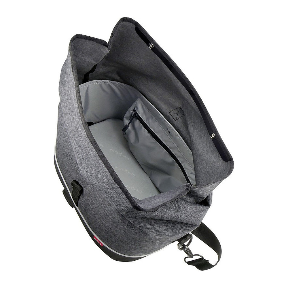Sacoche de porte-bagages KlickFix Rackpack City, XL et Touring – Rackpack City, 8 L, UniKlip 2 – la doublure en tissu et la poche zippee