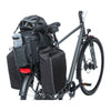 Sacoche porte-bagages vélo Basil Miles Tarpaulin XL Pro 36 L coloris Noir / Orange – vue de face