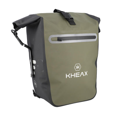Sacoche de porte-bagage convertible sac à dos KHEAX Ventoux II 30 L - Kaki