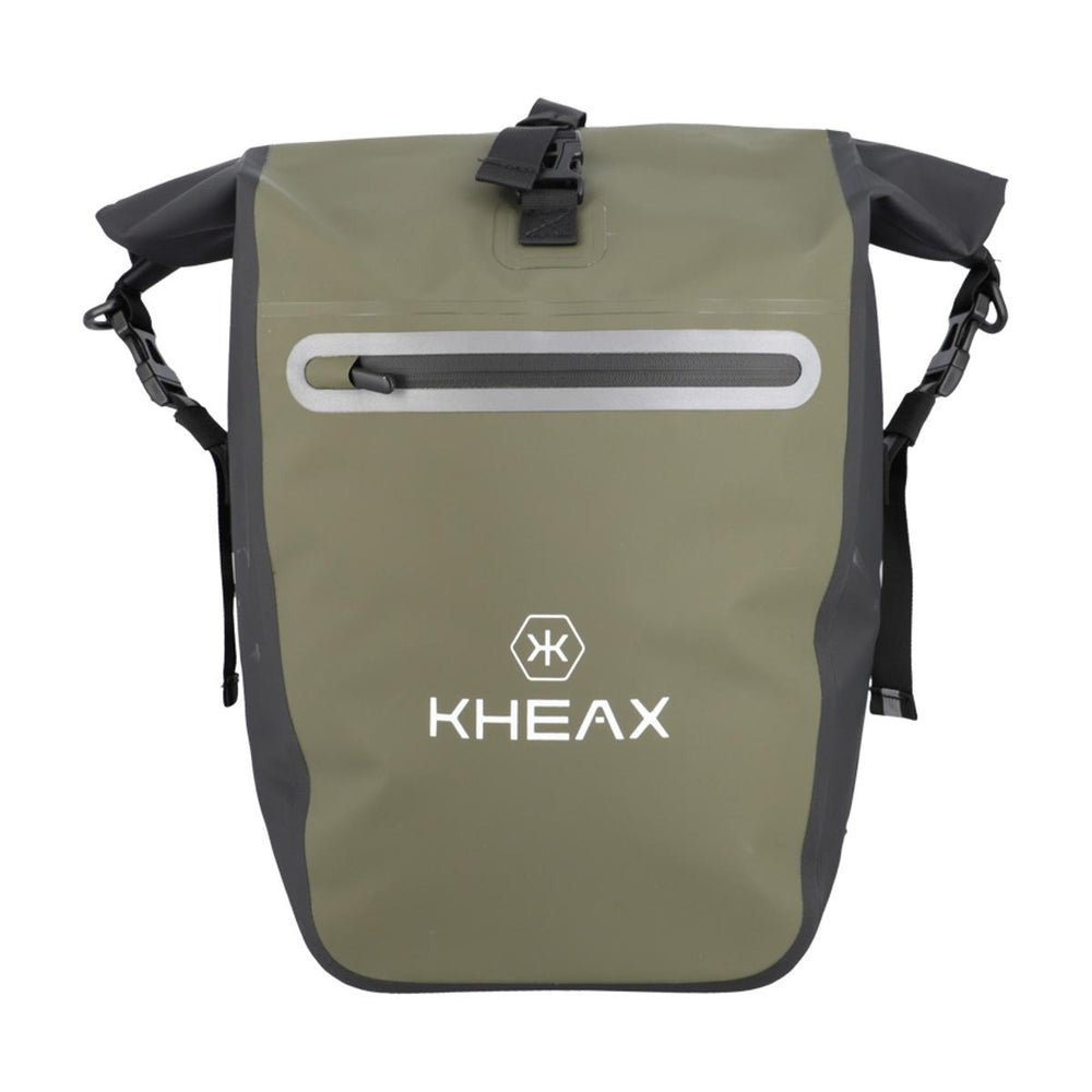 Sacoche de porte-bagage convertible sac à dos KHEAX Ventoux II 30 L - Kaki