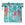 Sacoche vélo Basil Bloom Field Shopper 20 L coloris Sky Blue – vue trois quarts roulee