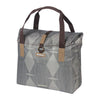 Sacoche vélo Basil Elegance Shopper 26 L coloris Chateau Taupe – vue trois quarts