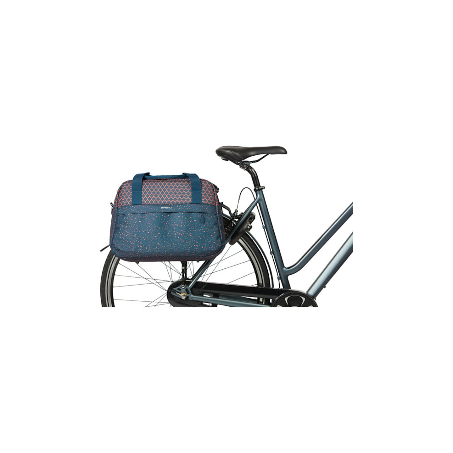 Sacoche Basil Flair montee sur un velo